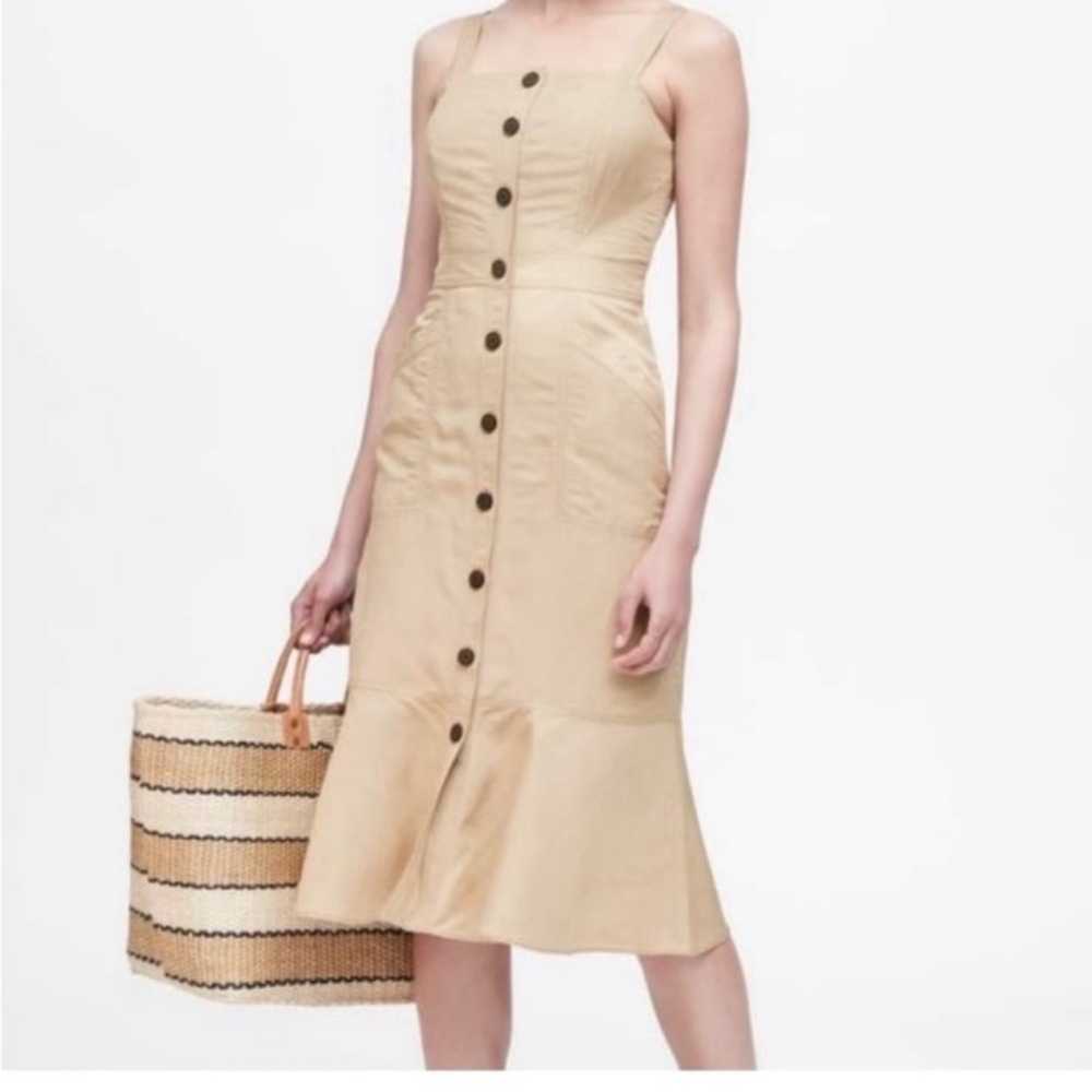 Banana Republic Linen Blend Dress - Size 0